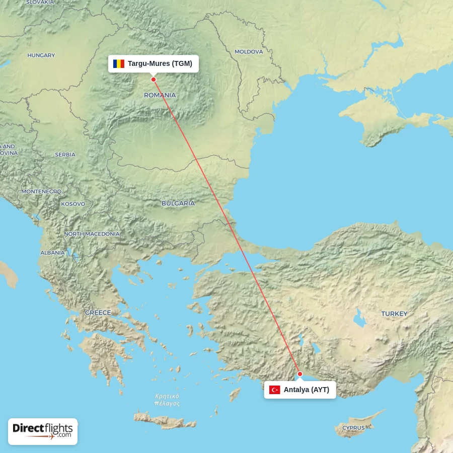 AYT - TGM route map
