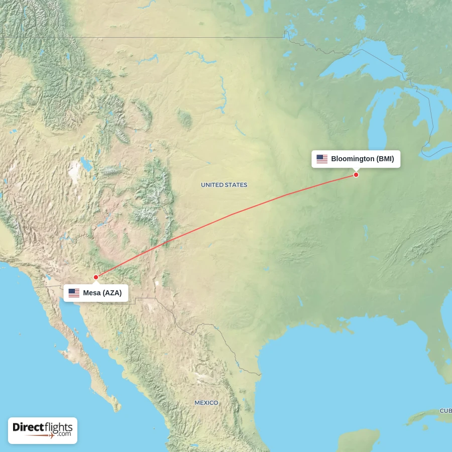 AZA - BMI route map