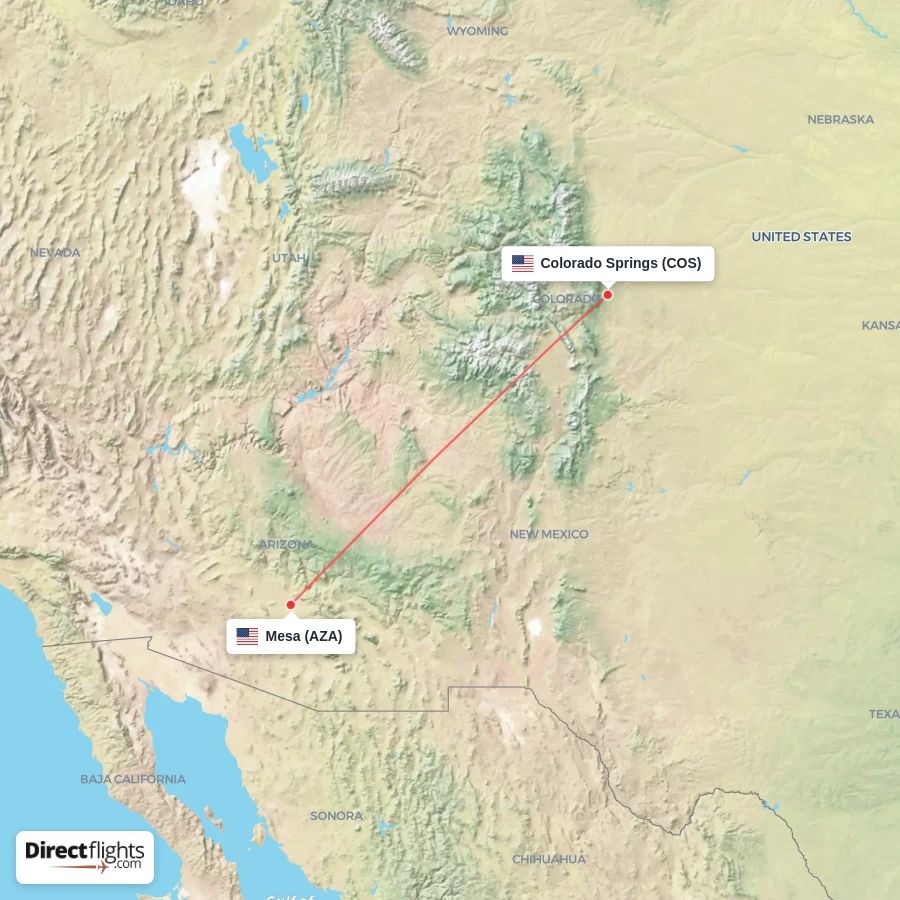 AZA - COS route map