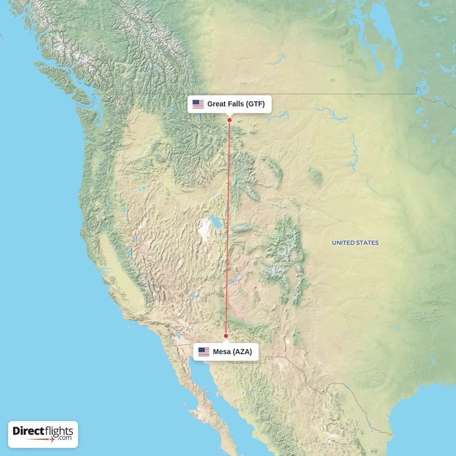 AZA - GTF route map