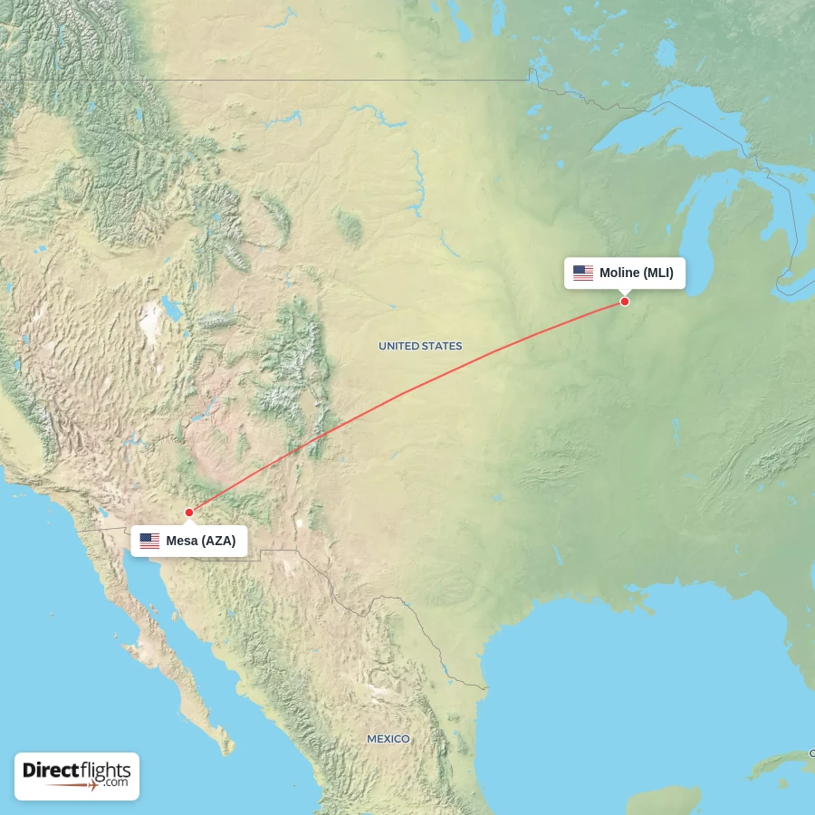 AZA - MLI route map