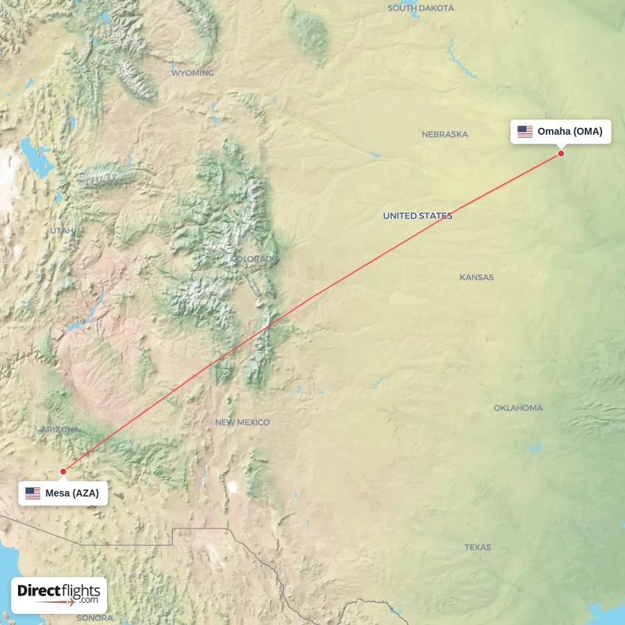 AZA - OMA route map