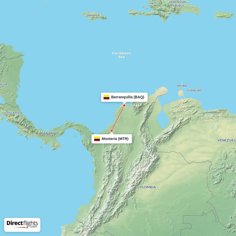 BAQ - MTR route map