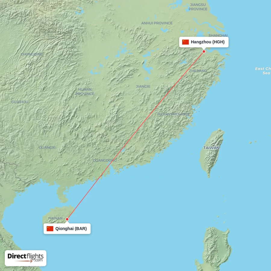 BAR - HGH route map
