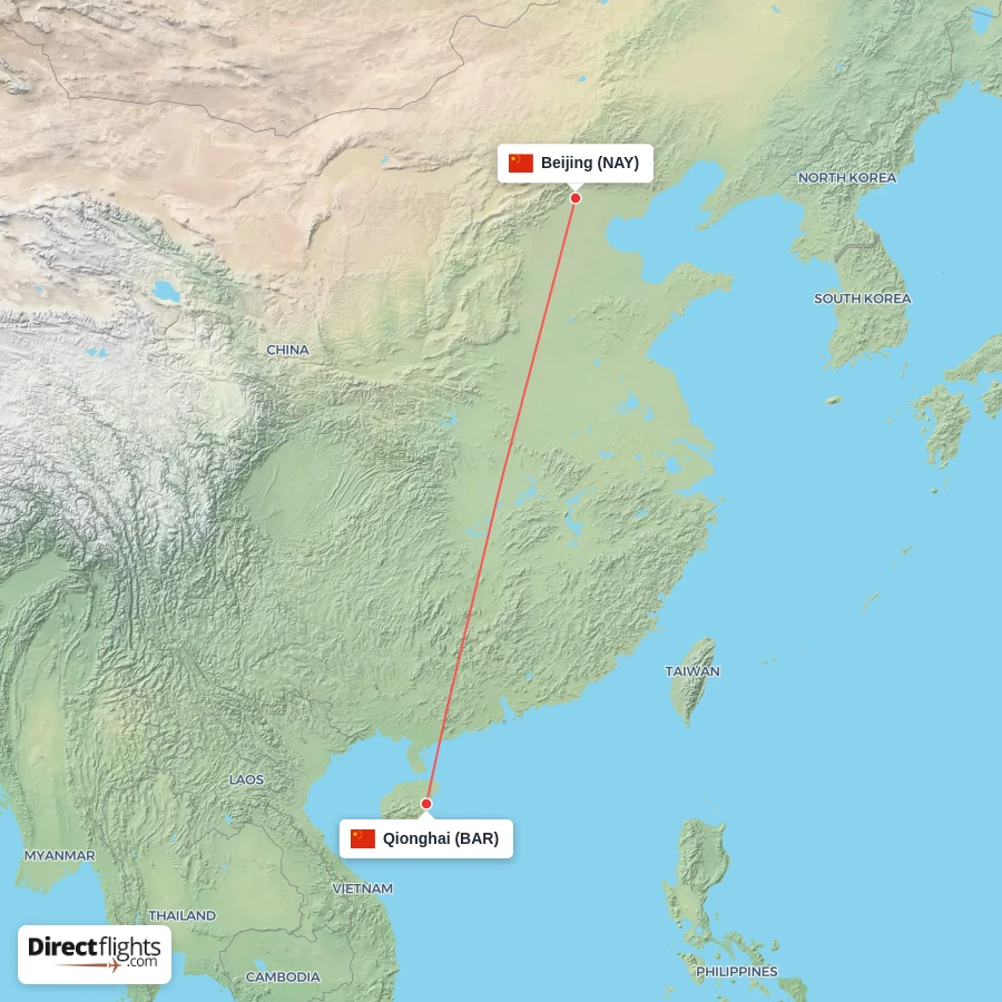 BAR - NAY route map