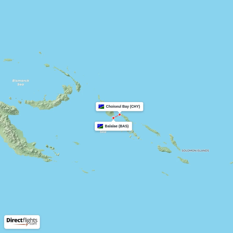 BAS - CHY route map