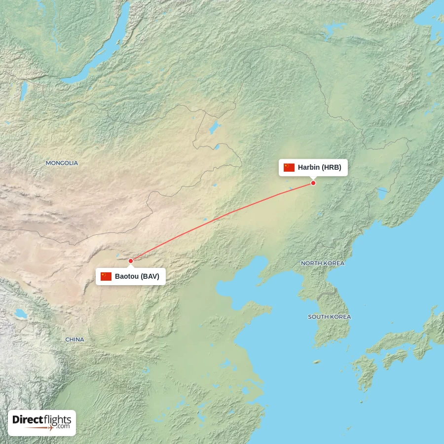 BAV - HRB route map