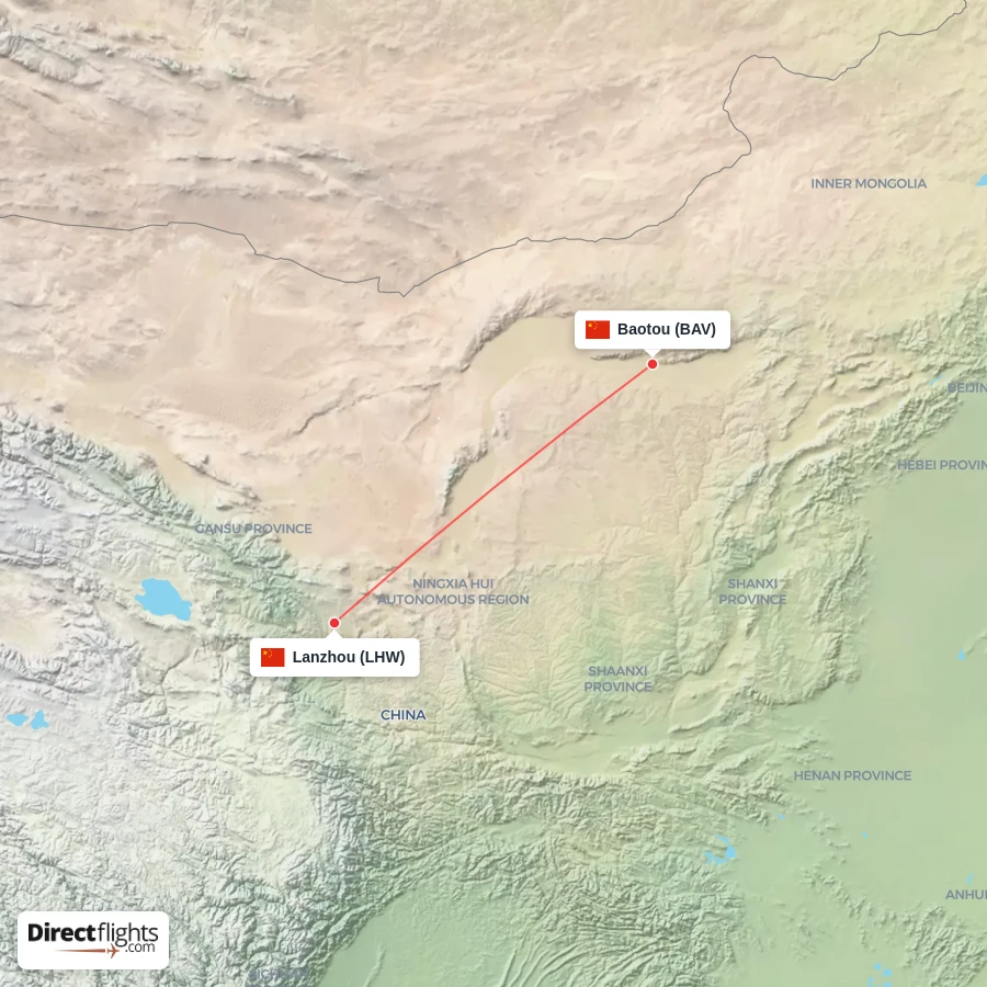BAV - LHW route map