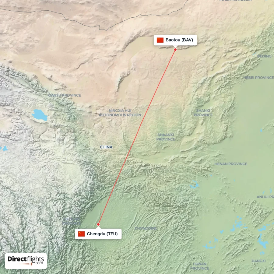 BAV - TFU route map