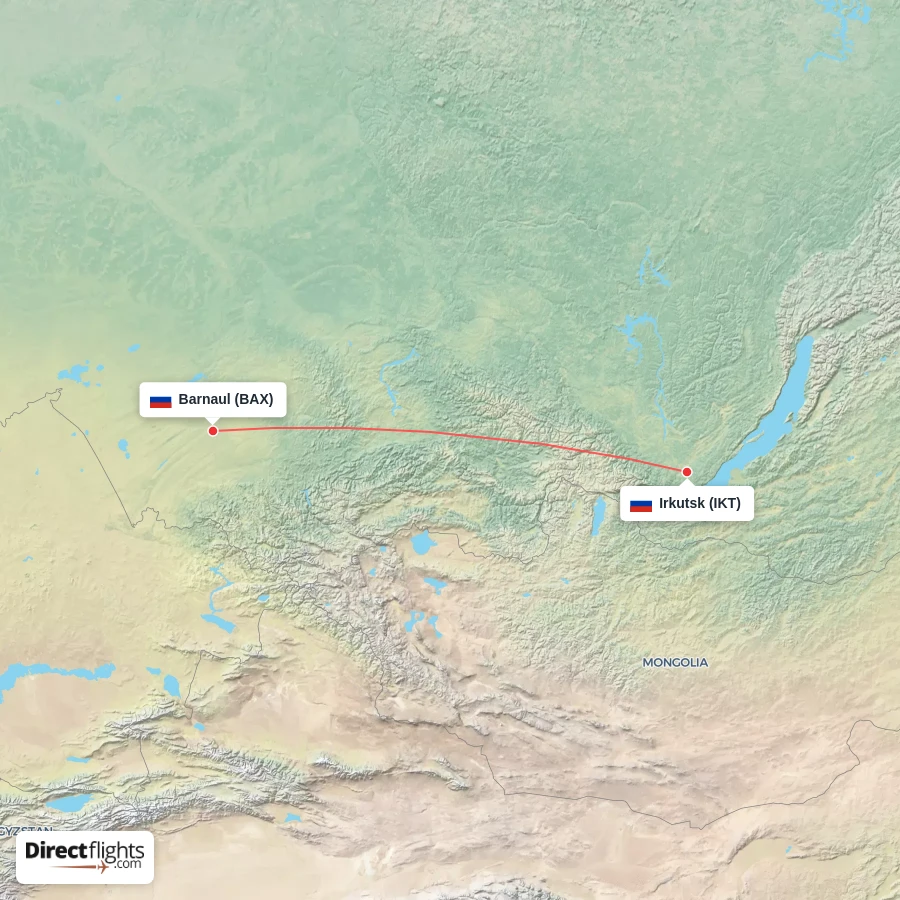 BAX - IKT route map