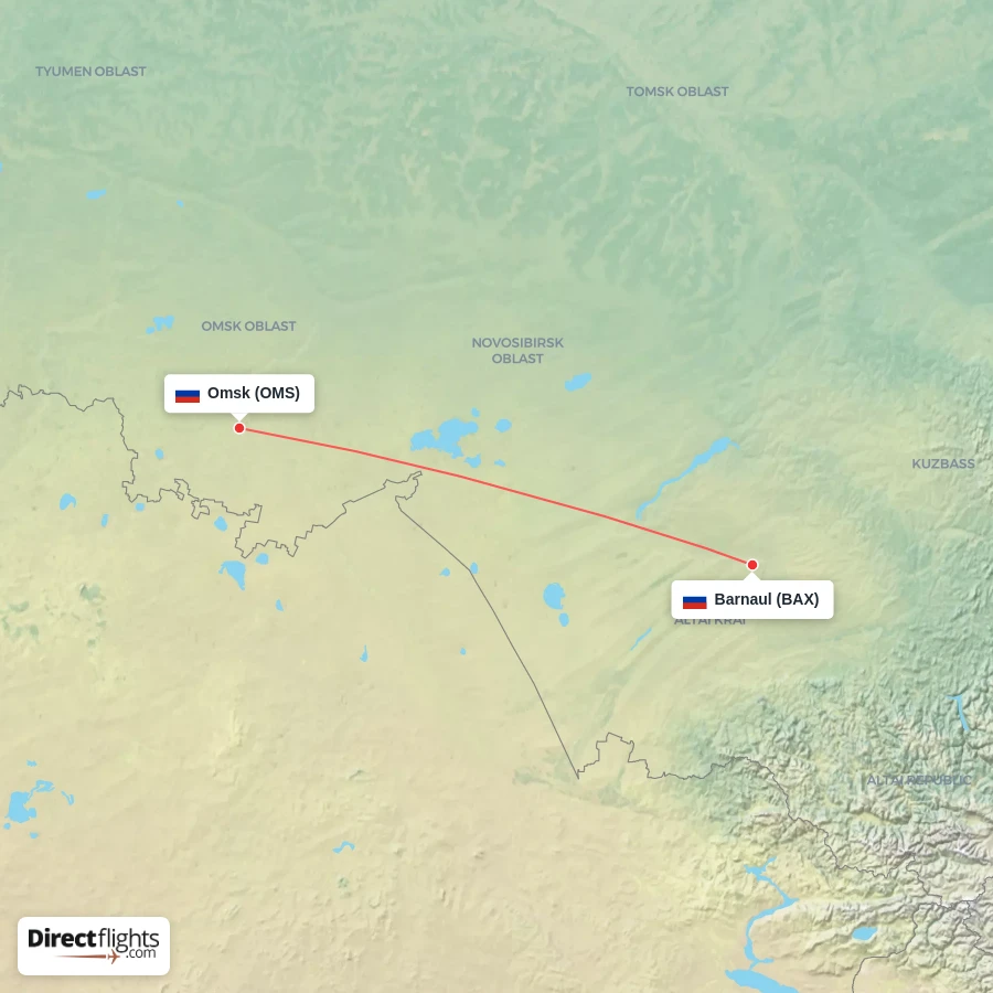 BAX - OMS route map