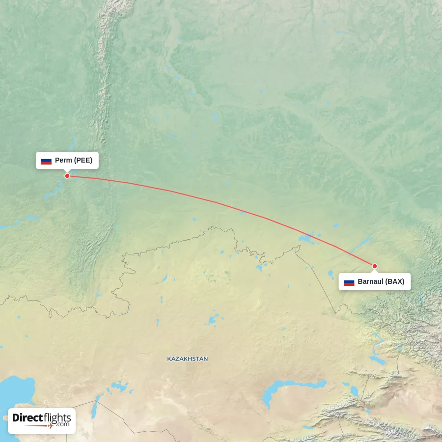 BAX - PEE route map