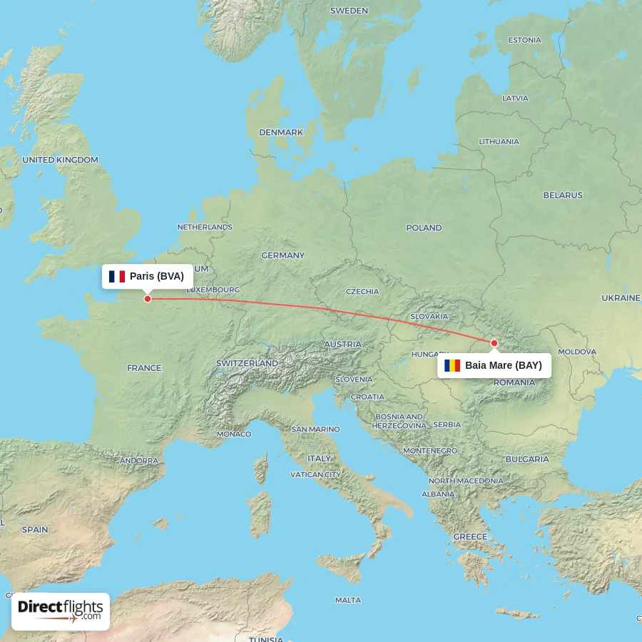 BAY - BVA route map