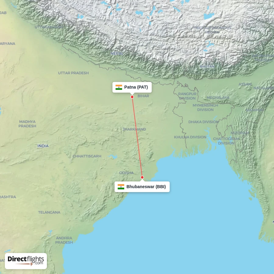 BBI - PAT route map