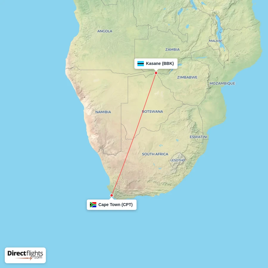 BBK - CPT route map