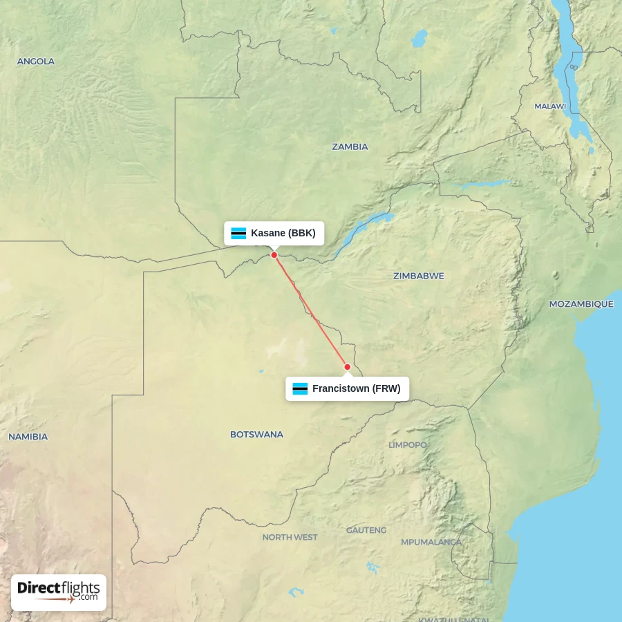 BBK - FRW route map