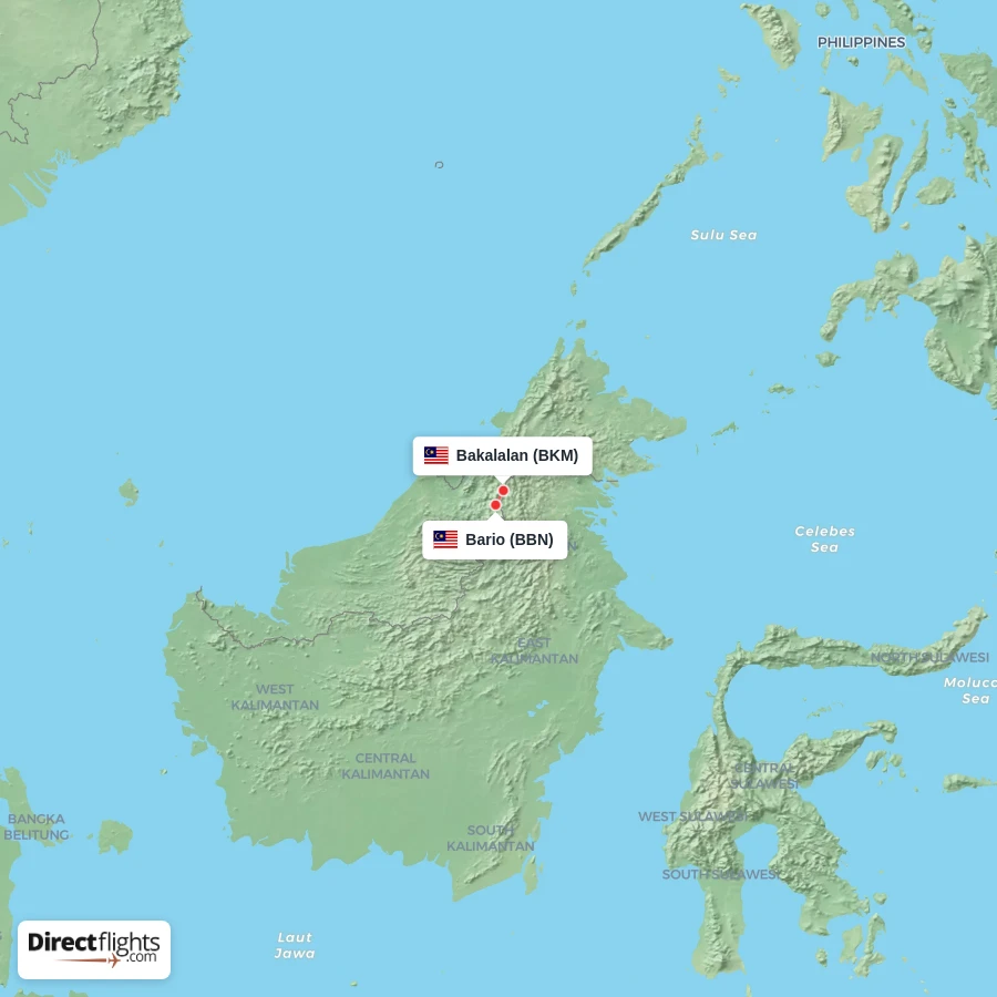 BBN - BKM route map