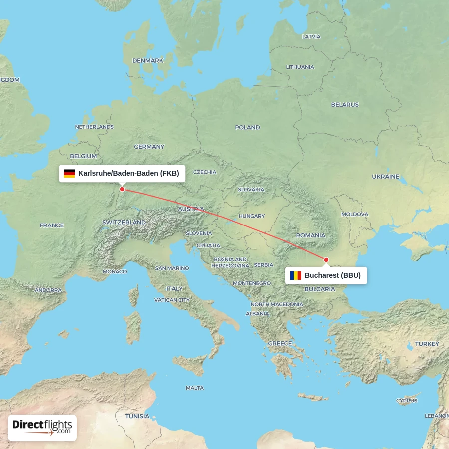 BBU - FKB route map