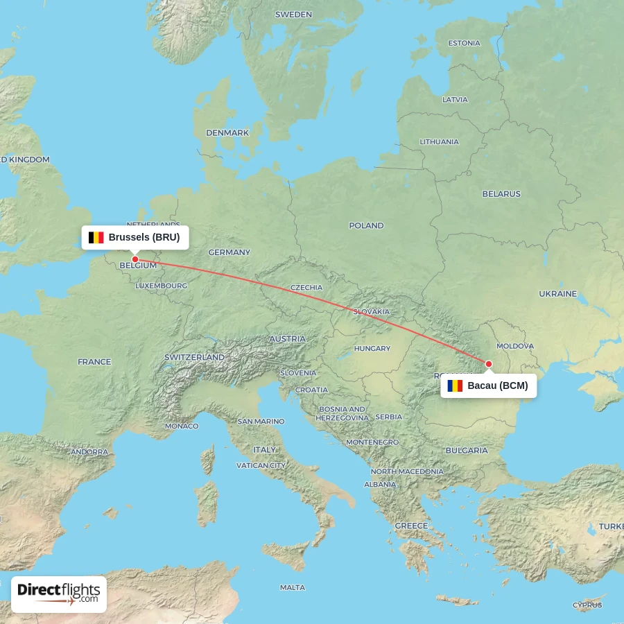 BCM - BRU route map
