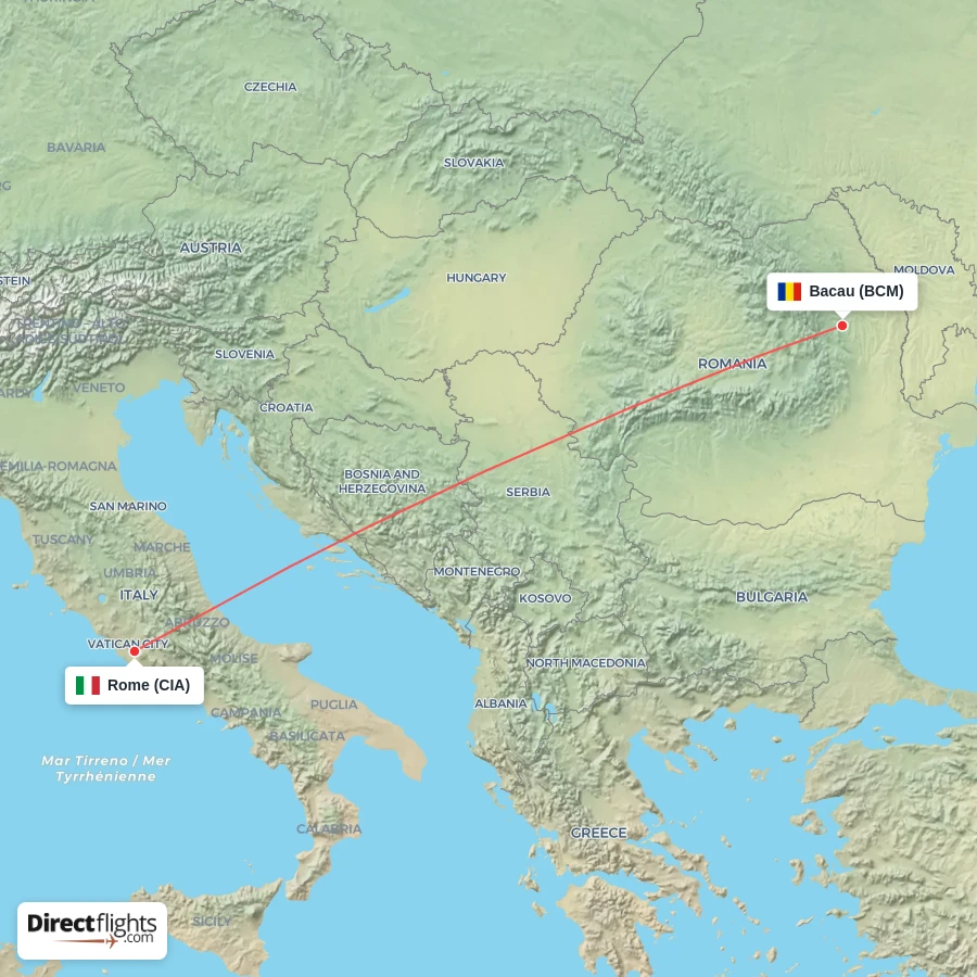 BCM - CIA route map