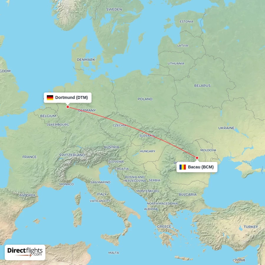 BCM - DTM route map