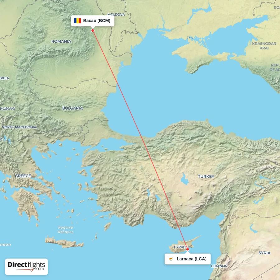 BCM - LCA route map