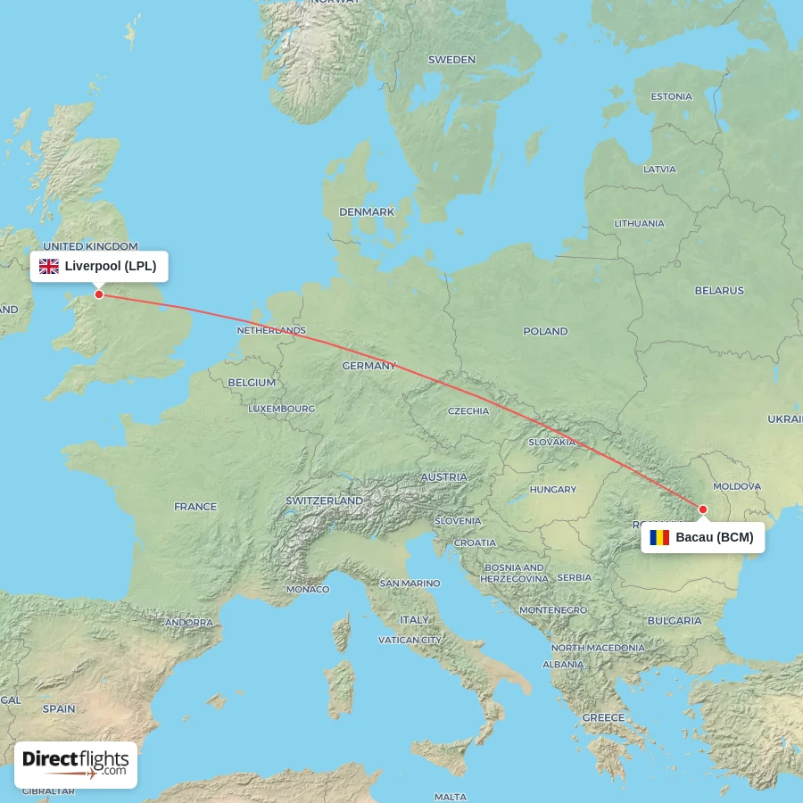 BCM - LPL route map