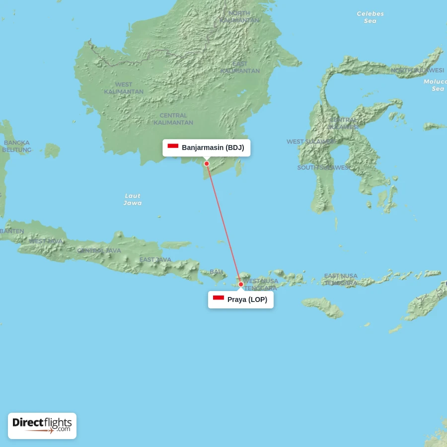 BDJ - LOP route map