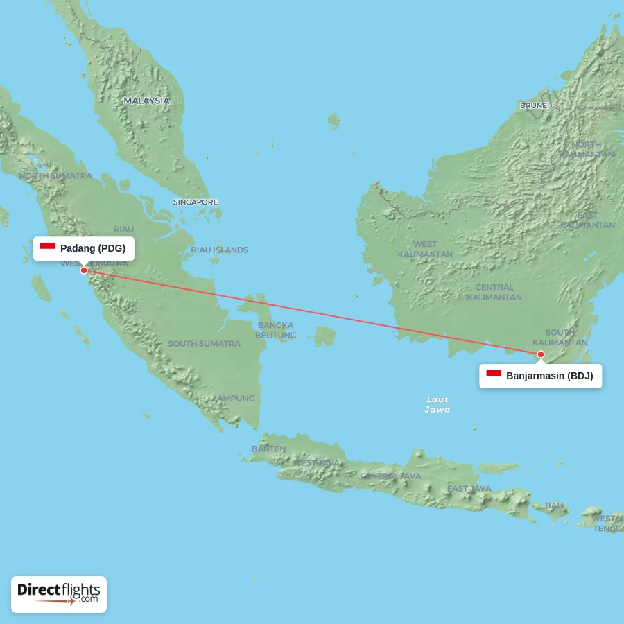 BDJ - PDG route map