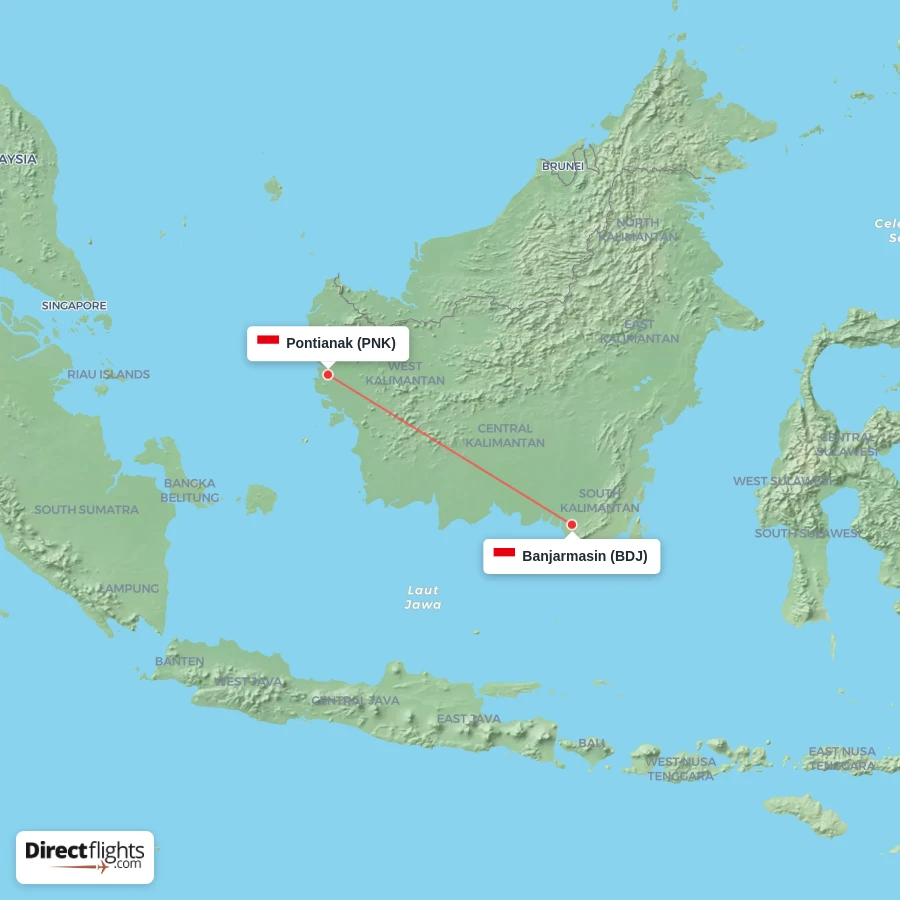 BDJ - PNK route map