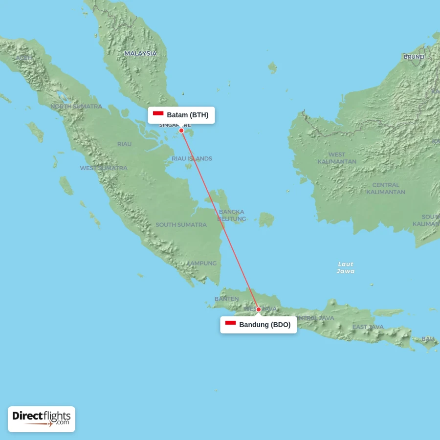 BDO - BTH route map
