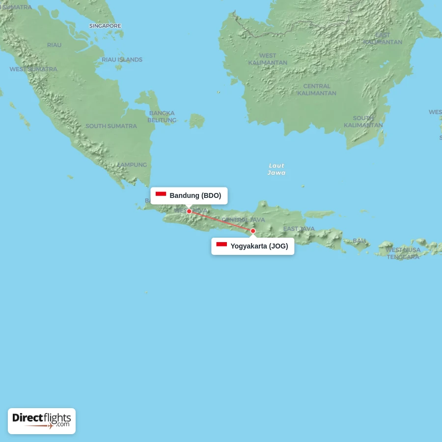 BDO - JOG route map