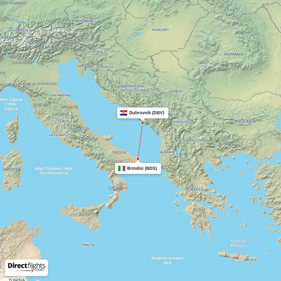 BDS - DBV route map