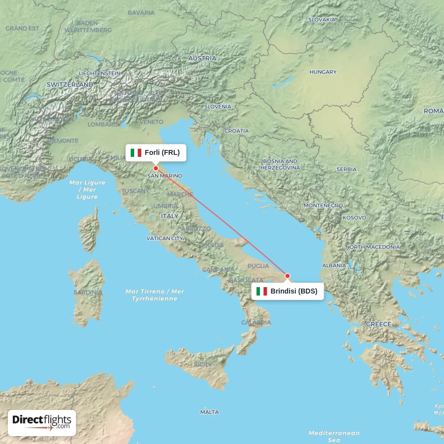 BDS - FRL route map