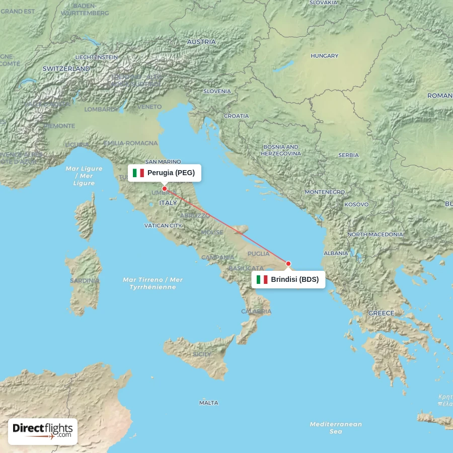 BDS - PEG route map