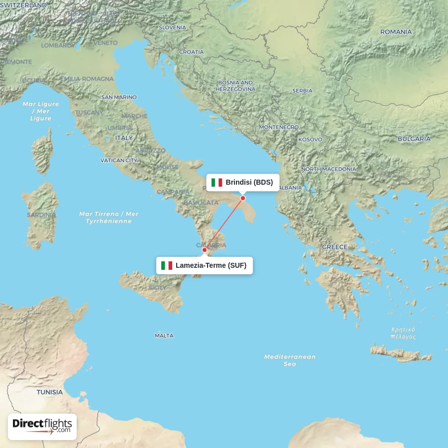 BDS - SUF route map