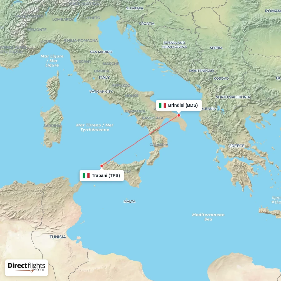 BDS - TPS route map