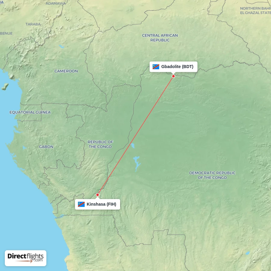 BDT - FIH route map