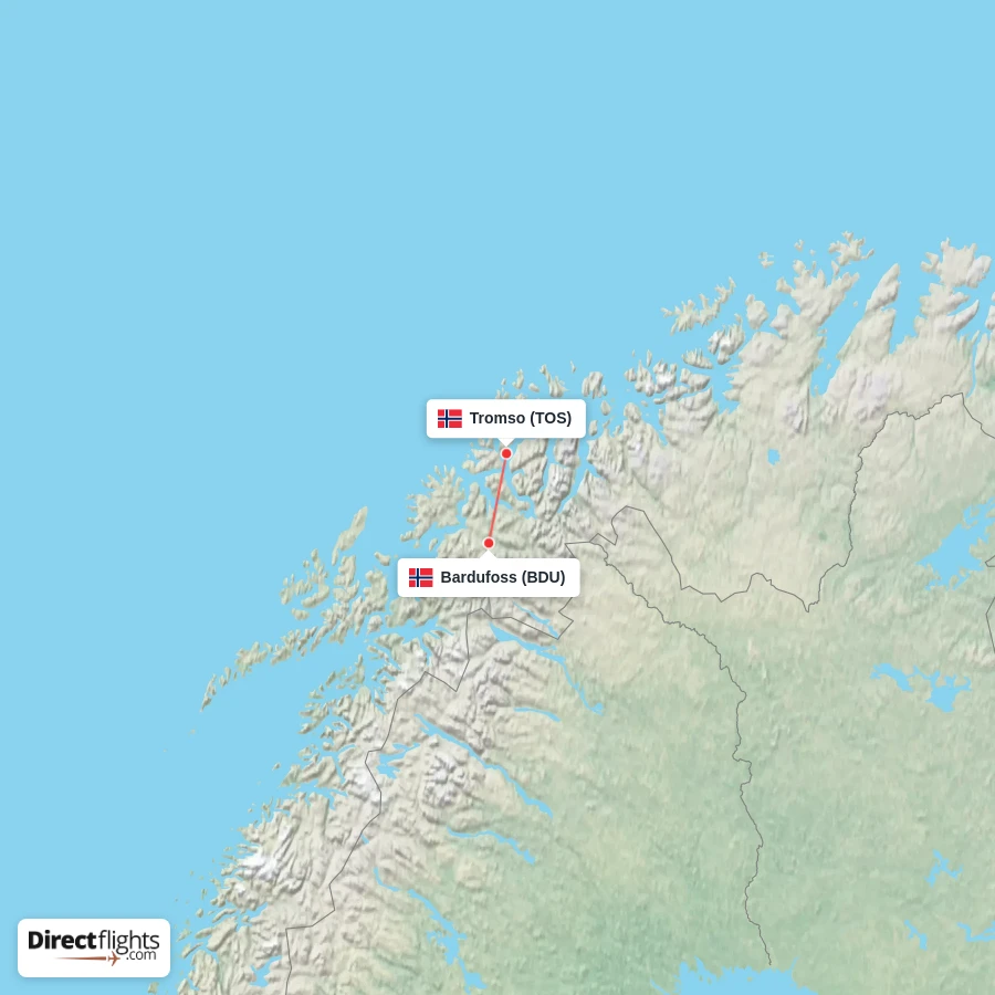 BDU - TOS route map