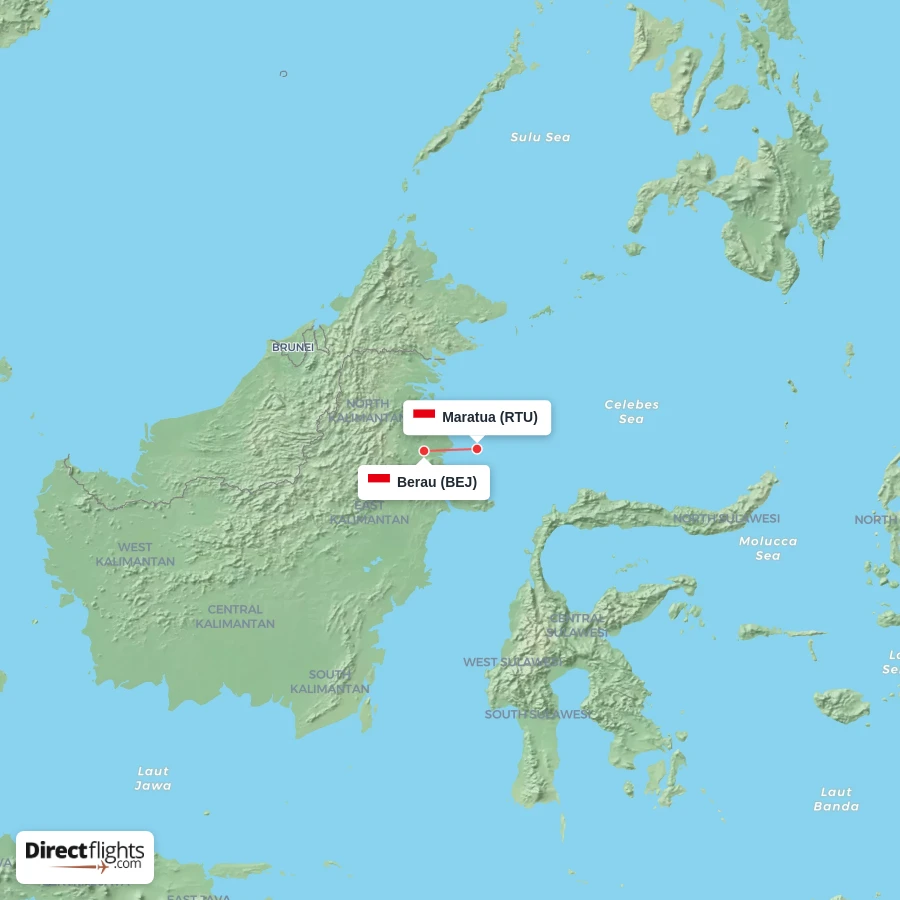 BEJ - RTU route map