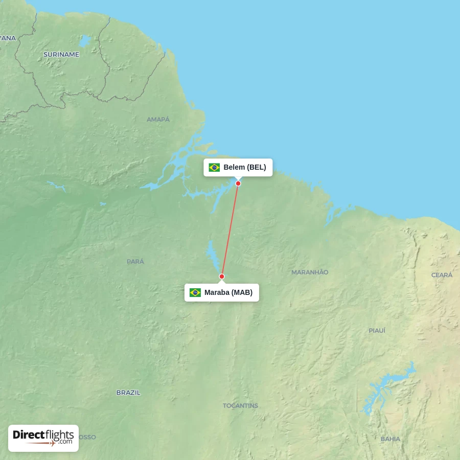 BEL - MAB route map