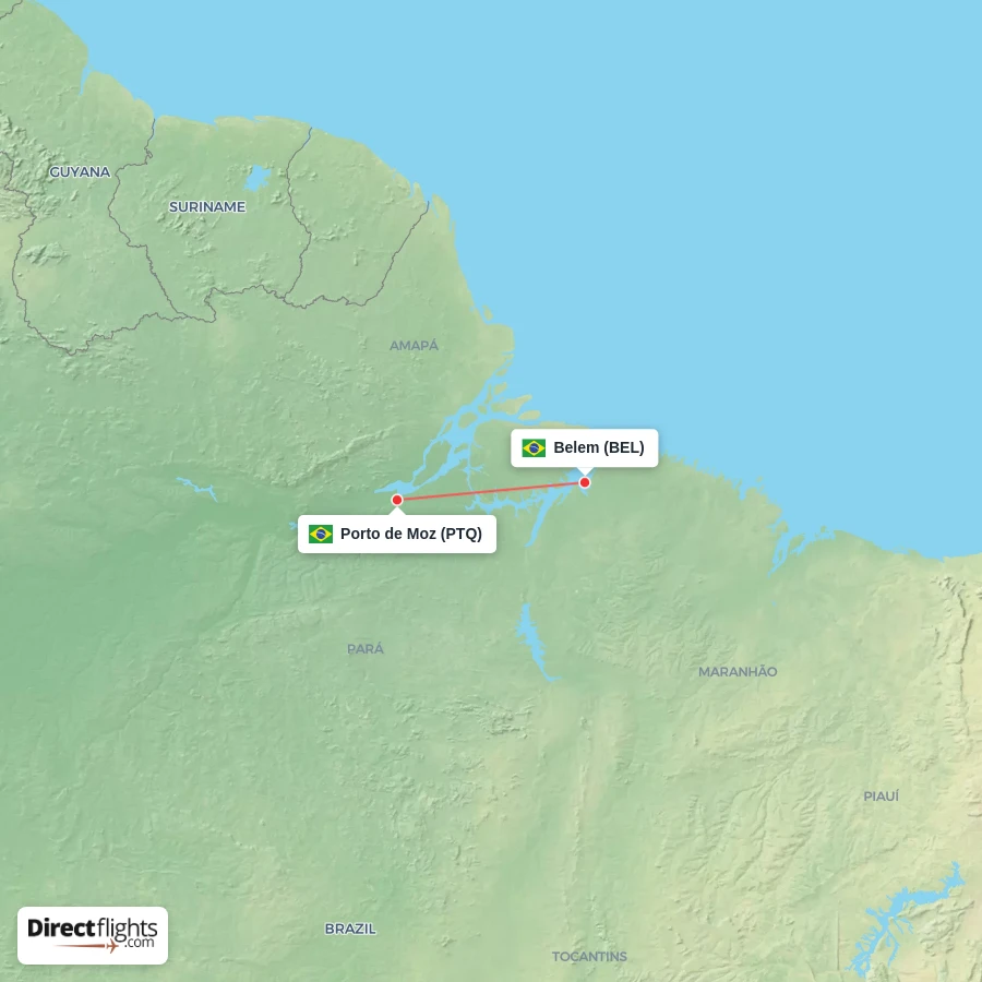 BEL - PTQ route map