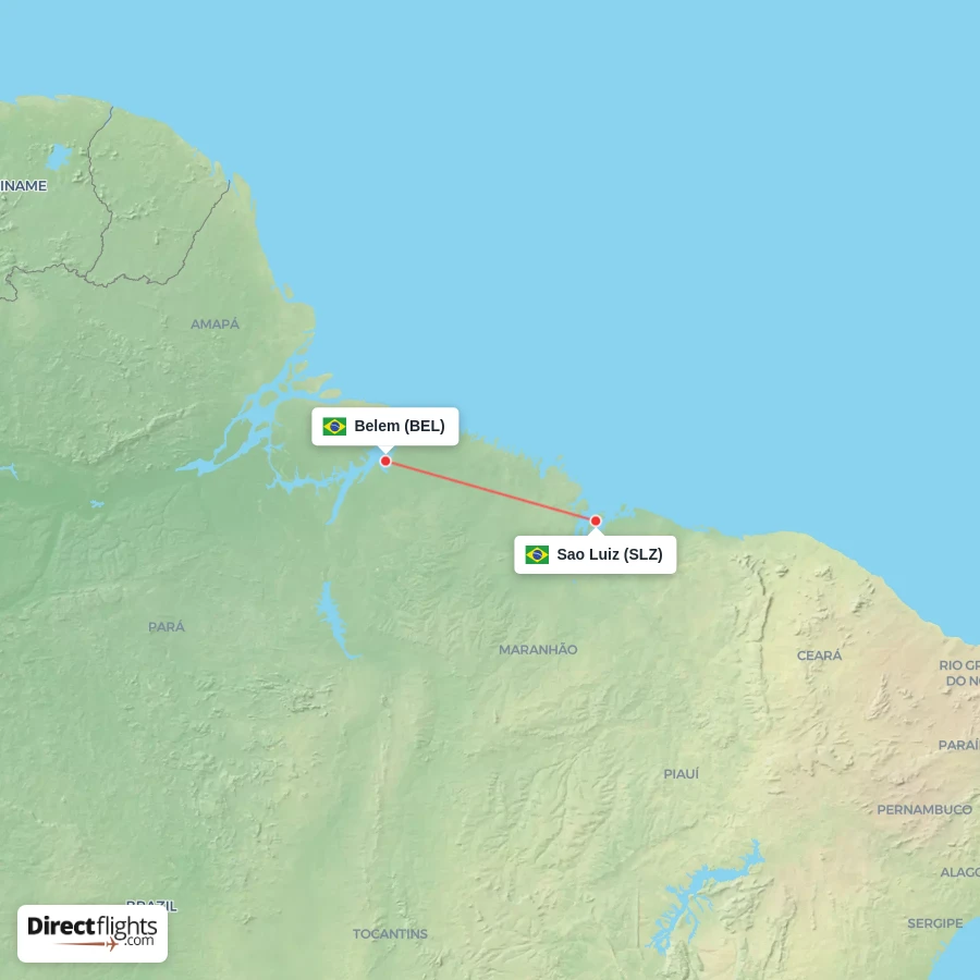 BEL - SLZ route map
