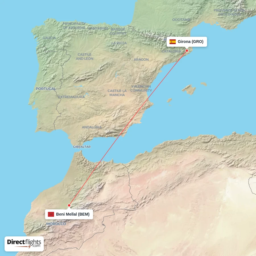 BEM - GRO route map