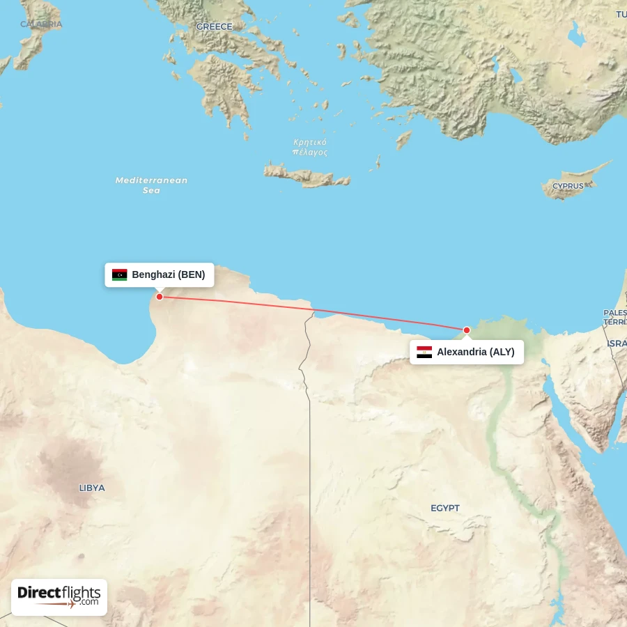 BEN - ALY route map