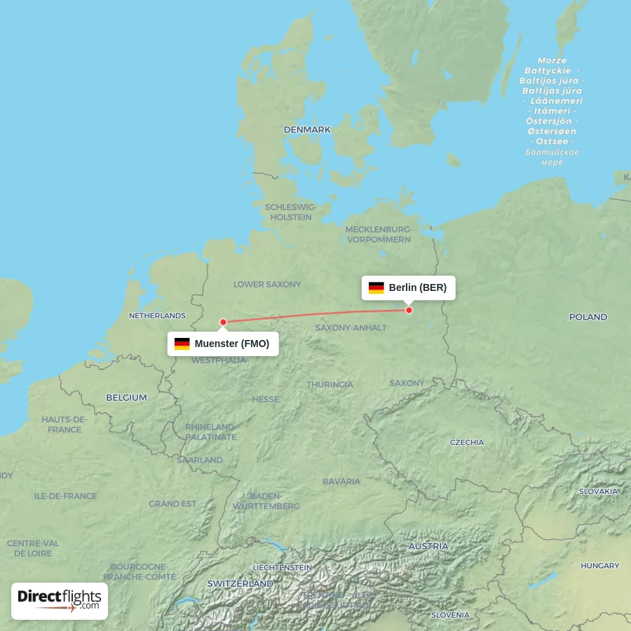 BER - FMO route map