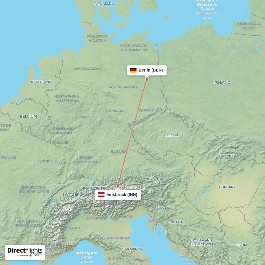 BER - INN route map