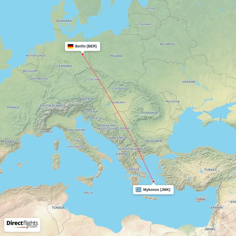 BER - JMK route map