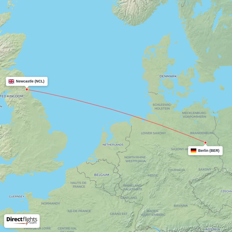 BER - NCL route map