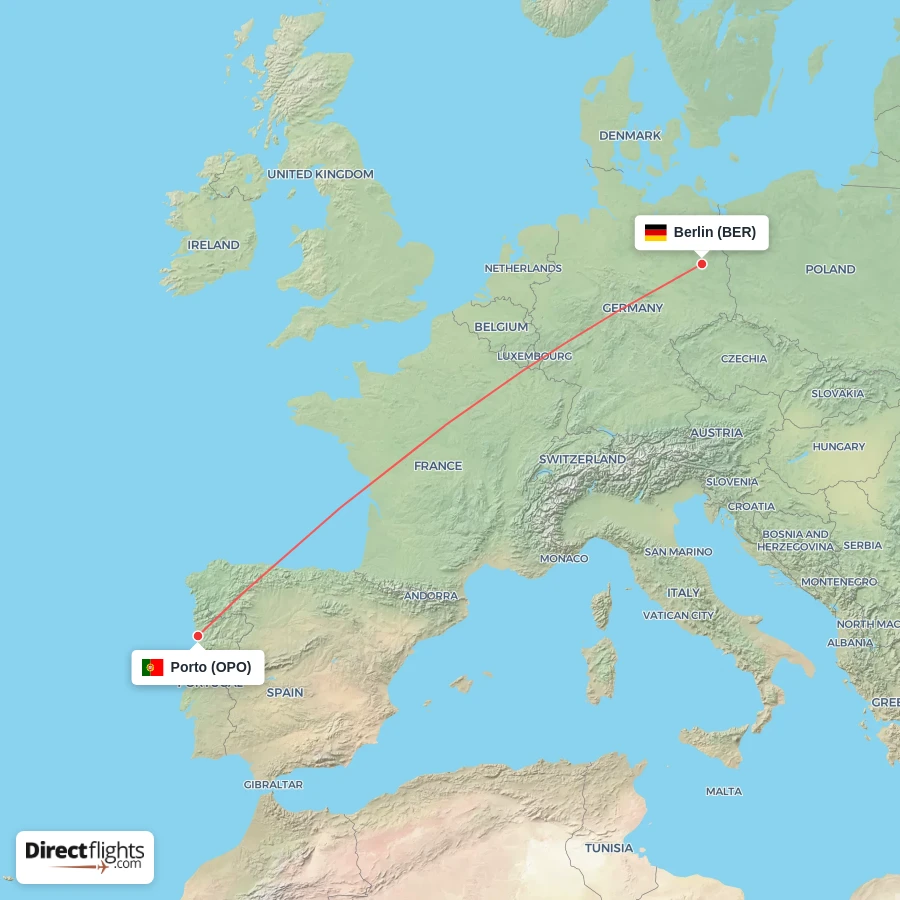 BER - OPO route map